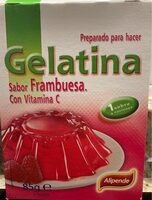 Gelatina Sabor  Frambuesa Con Vitamina C