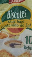Biscotes Muy bajo contenido en sal