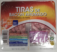 Tiras de bacon ahumado