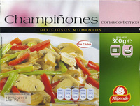 Champiñones con ajos tiernos