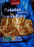 Patatas prefritas corte fino