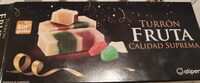 Turrón fruta calidad suprema