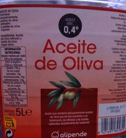 Aceite de Oliva 0,4°