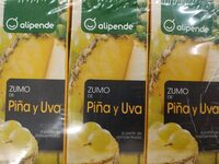 Zumo de piña y uva