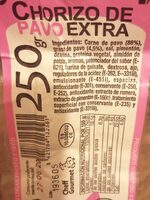 Chorizo de pavo extra