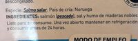 Salmon noruego ahumado