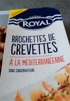 Brochettes de crevettes à la mediterraneenne