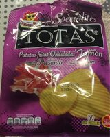 Patatas fritas onduladas jamón