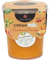 Crema fría de zanahoria y naranja con AOVE