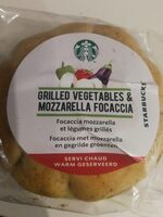 Foxaccia Mozzarella et legumes grillés