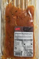 Broqueta de pollastre groc