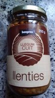 Legumbre cocida (lentejas)