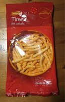 Tires de patata amb ketchup