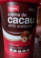 Crema de cacau amb avellanes