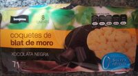 Coquetes de blat de moro xocolata negra
