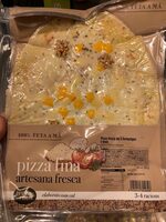 Pizza fresca de 5 formatges i nous