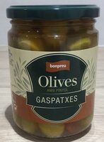 Olives amb pinyol gaspatxes