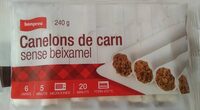 Canelons de carn sense beixamel