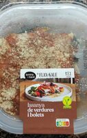 Lasanya de verdures i bolets