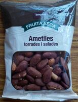 Almendras tostadas y saladas
