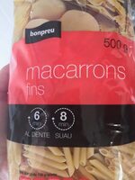 Macarrones finos