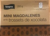 Mini magdalenas con trocitos de chocolate