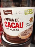 Crema de cacau amb avellanas