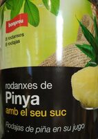 Rodanxes de pinya amb el seu suc