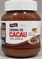 Crema de cacao con avellanas