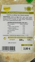 Tortilla wrap de trigo