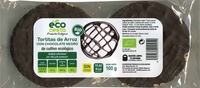 Tortitas de arroz con chocolate negro
