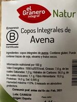 Copos integrales avena