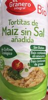 Tortitas de maiz sin sal añadida