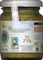 Paté vegetal  de tofu y finas hierbas