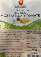 Raviolis mozarella y tomate