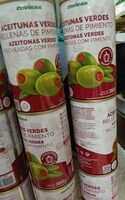 Aceitunas verdes rellenas de pimiento