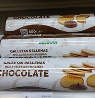 Galletas rellenas de chocolate