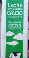 Leche semidesnatada calcio