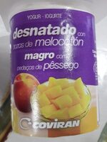 Yogur desnatado con melocotón