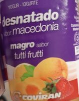 Yogur desnatado sabor macedonia