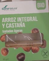 Tostadas ligeras de arroz integral y castaña