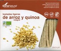 Tostadas ligeras de arroz y quinoa