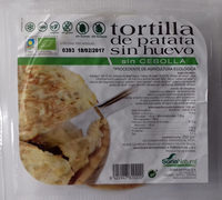 Tortilla de patata sin huevo sin cebolla