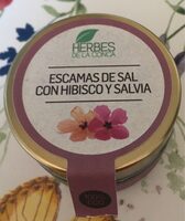 Escamas de sal con hibisco y salvia