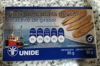 Filete de caballa del Sur en aceite girasol