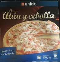 Pizza atún y cebolla