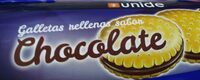 Galletas rellenas sabor chocolate
