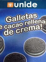 Galletas de cacao rellenas de crema