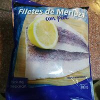 Filetes merluza con piel