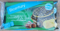 Tortitas de maíz con chocolate con leche sabor avellana